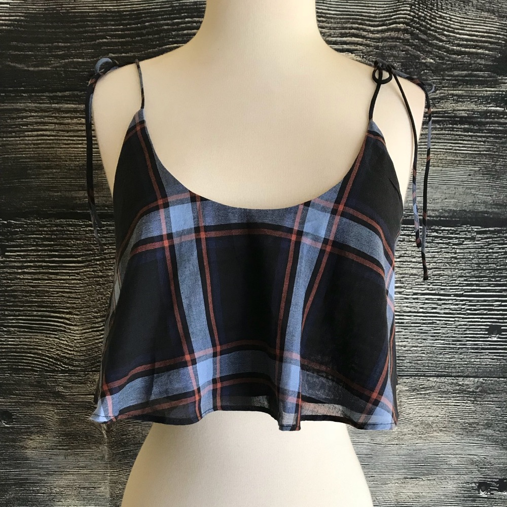 Urban Outfitters BDG Plaid Cami Crop Top Medium - Picture 5 of 8